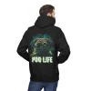 Bluza z kapturem z nadrukiem Pug Life